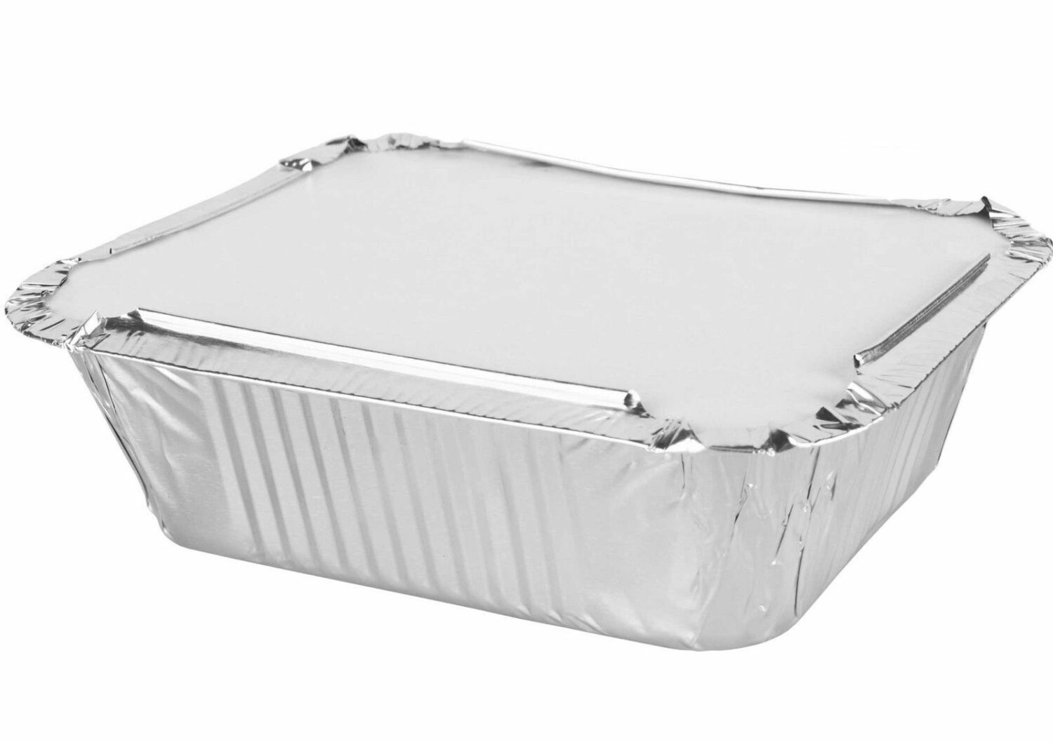 No 2 Aluminium Foil Food Containers & Card Lids