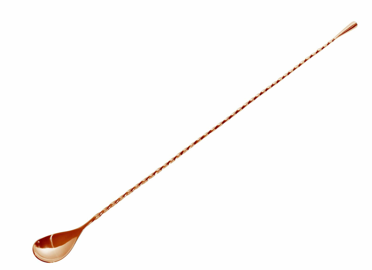 Copper Mezclar Collinson Twisted Cocktail Spoon | Round End