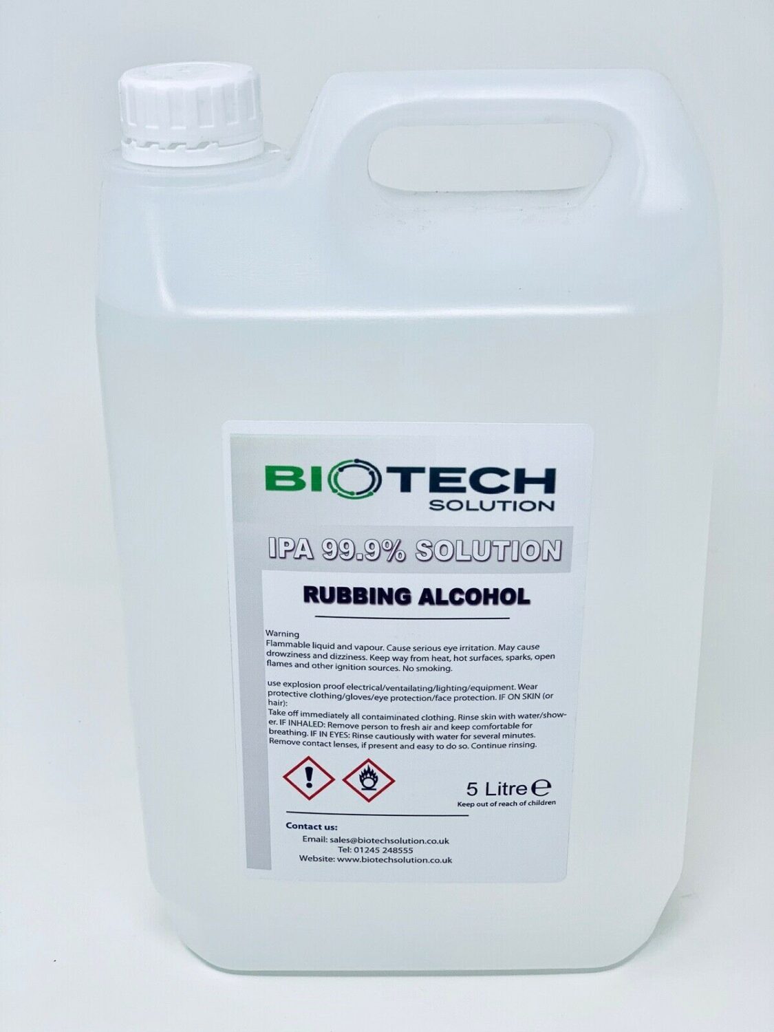 5ltr IPA Rubbing Alcohol 99.9%