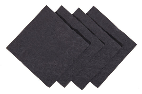 Black Cocktail Napkin