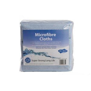 Blue Professional Large Microfibre Cloths