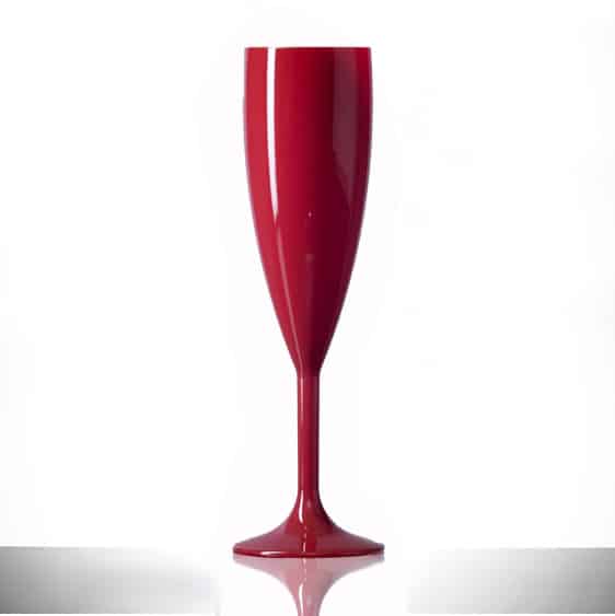Elite Premium 6.6oz Flute Red - Case of 12