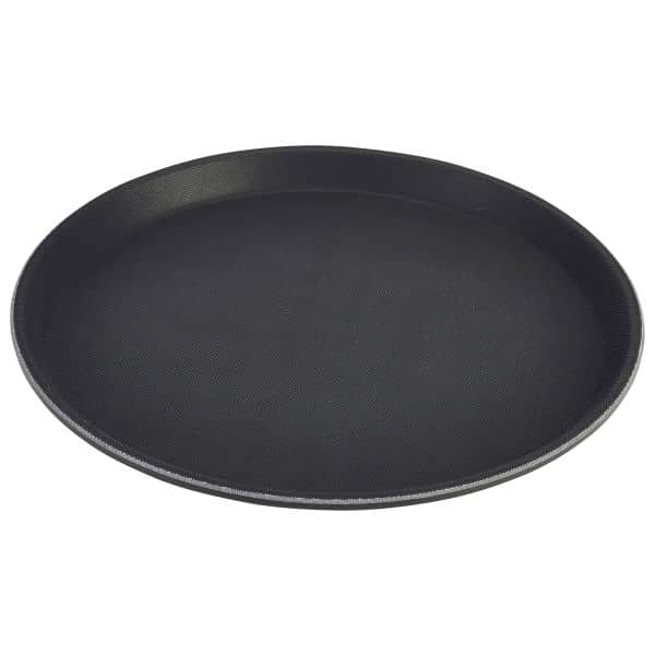 Tray Gengrip Fibreglass Round 14" Black