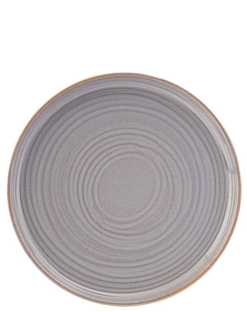 Santo Dark Grey Coupe Plate 8.5" (22cm) - Box of 6