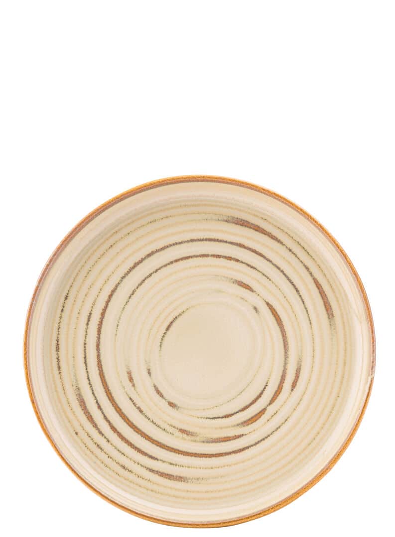 Santo Taupe Coupe Plate 7" (17.5cm) - Box of 6