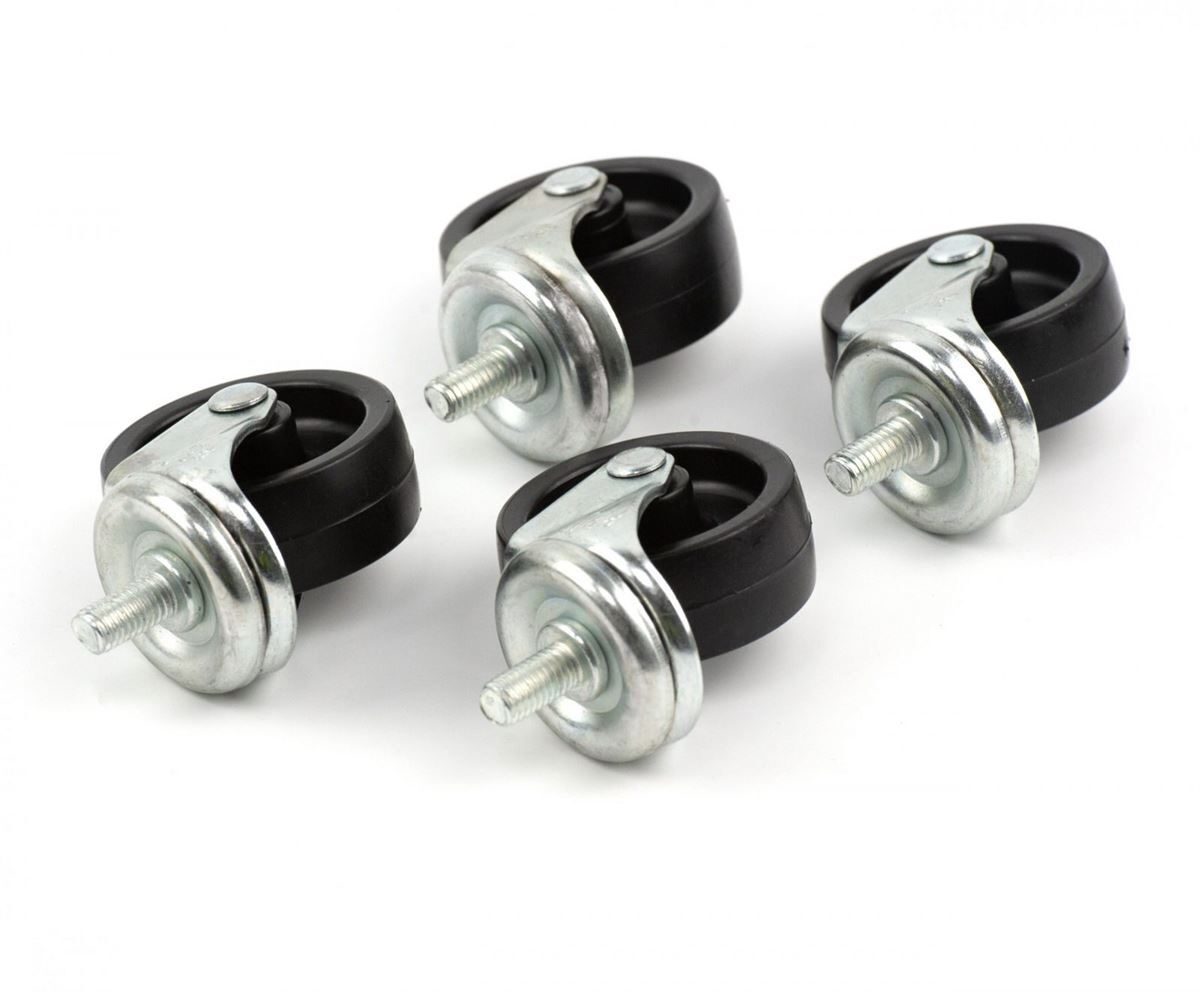 Castors/Wheels for Black Bottle Skip Bin | Pack 4 Wheels