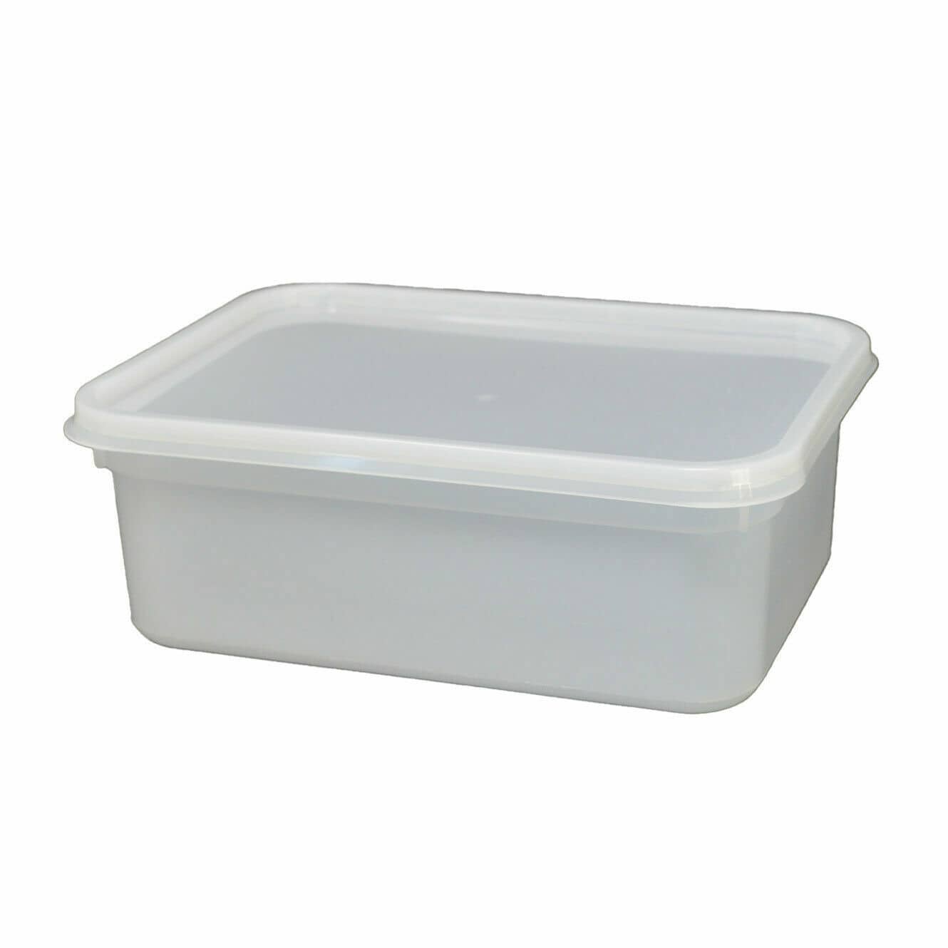 1 Litre Rectangular Ice Cream - Food Containers and Lids