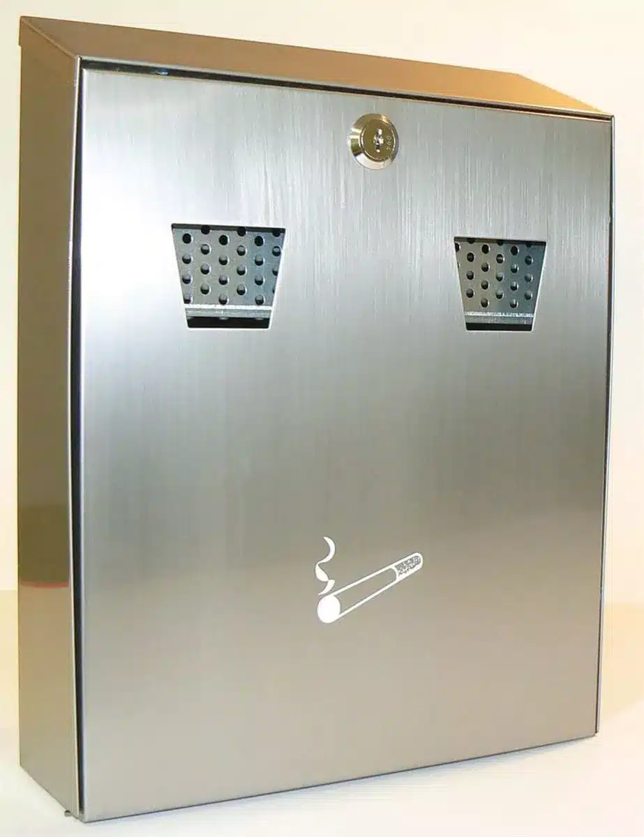 Wall Mounted Stainless Steel Ashbin Lockable
