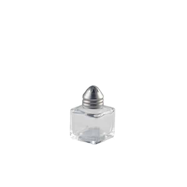 Individual Glass Pepper Pot 30 x 30 x 50mm - Pack of 48