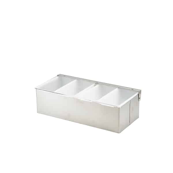 GenWare 4 Part Stainless Steel Condiment Holder - Pack of 1