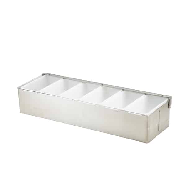 GenWare 6 Part Stainless Steel Condiment Holder - Pack of 1