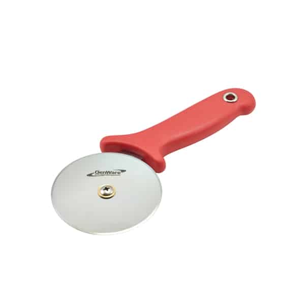 Genware Pizza Cutter Red Handle - Pack of 1