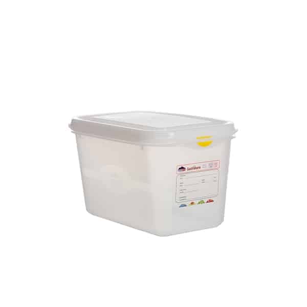 GN Storage Container 1/4 150mm Deep 4.3L - Pack of 6