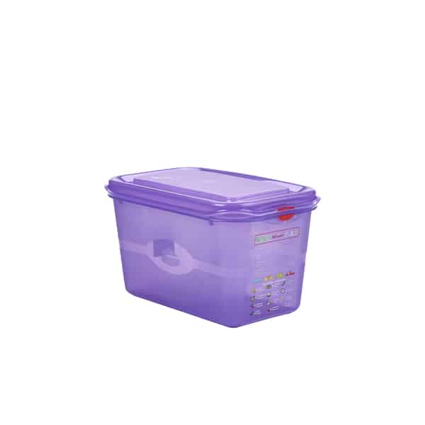 Allergen GN Storage Container 1/4 150mm Deep 4.3L - Pack of 6