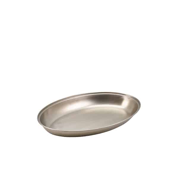 GenWare Stainless Steel Oval Vegetable Dish 22.5cm/ 9" - Pack of 1