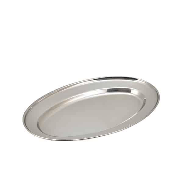 GenWare Stainless Steel Oval Flat 40.5cm/ 16" - Pack of 1