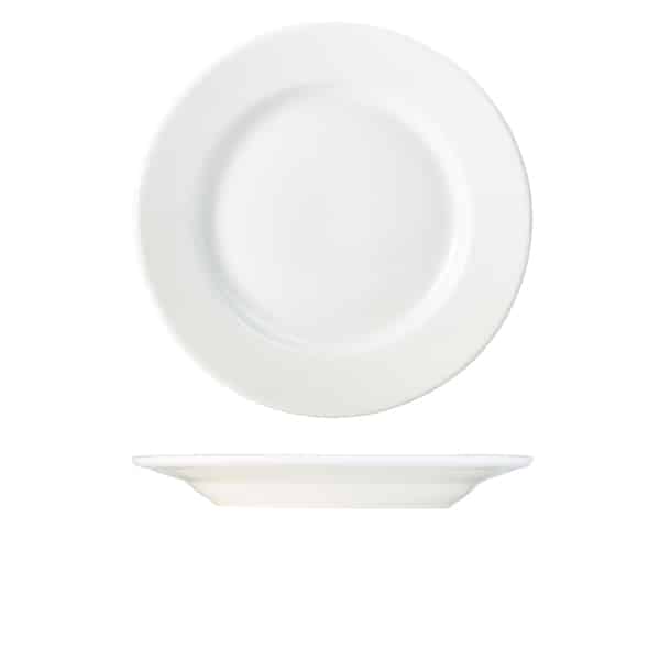 Genware Porcelain Classic Winged Plate 28cm/ 11" - Pack of 6