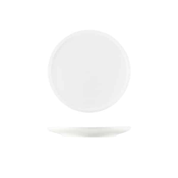 GenWare Porcelain Flat Rim Plate 18cm/ 7" - Pack of 6
