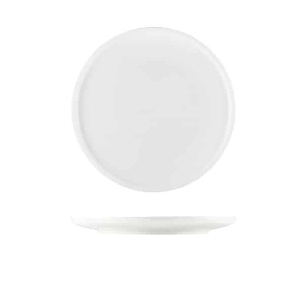 GenWare Porcelain Flat Rim Plate 23cm/ 9" - Pack of 6