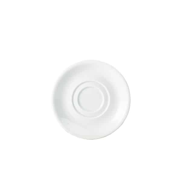 Genware Porcelain Double Well Saucer 15cm/ 6" - Pack of 6