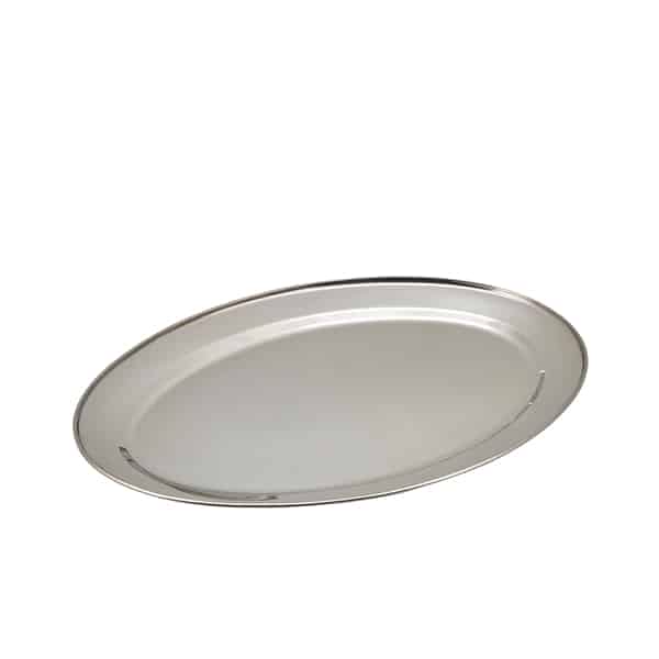 GenWare Stainless Steel Oval Flat 46cm/ 18" - Pack of 1