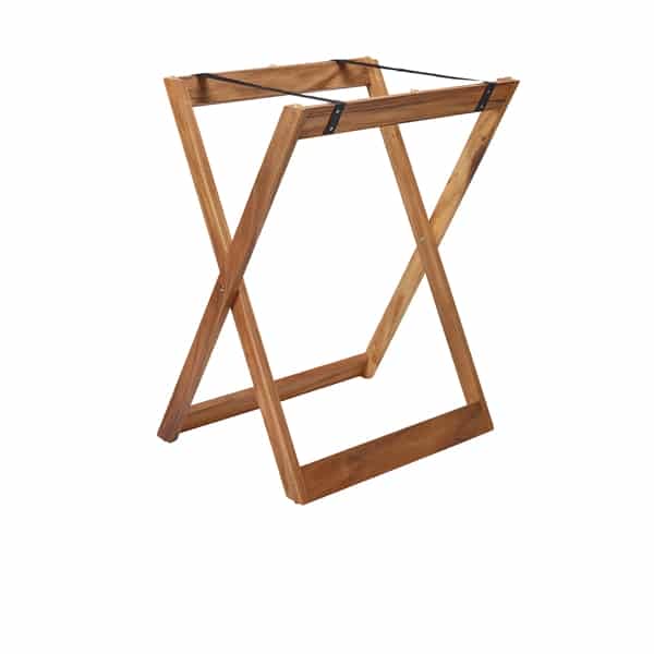 GenWare Acacia Wood Butler Tray Stand - Pack of 1