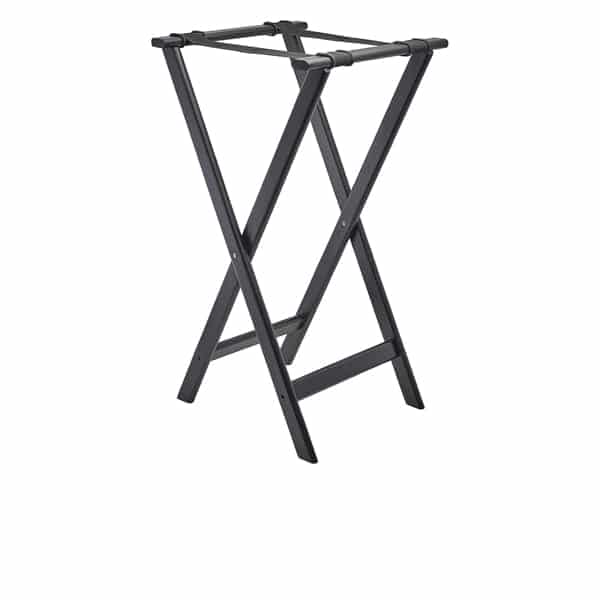 GenWare Black Wooden Tray Stand - Pack of 1