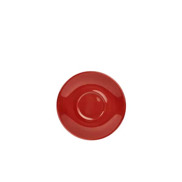Genware Porcelain Red Saucer 12cm/ 4.75" - Pack of 6