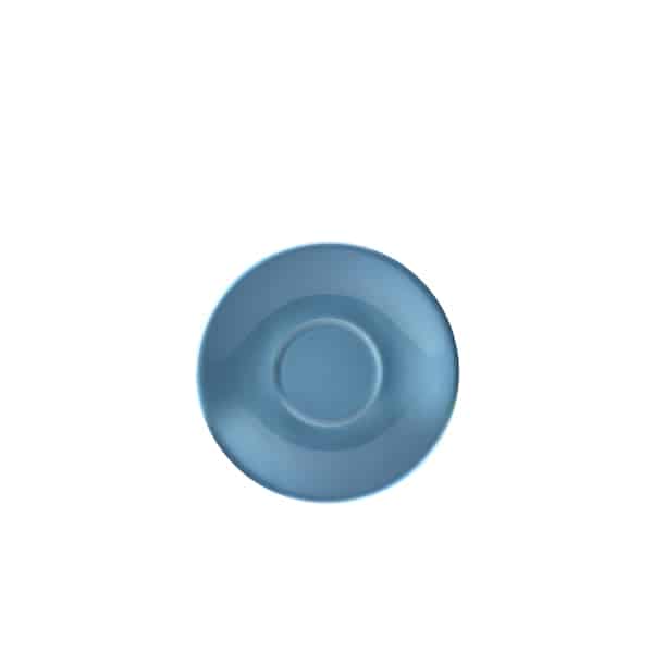 Genware Porcelain Blue Saucer 13.5cm/ 5.25" - Pack of 6