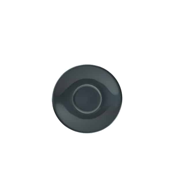 Genware Porcelain Grey Saucer 13.5cm/ 5.25" - Pack of 6