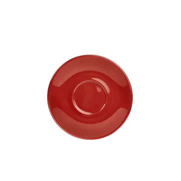 Genware Porcelain Red Saucer 16cm/ 6.25" - Pack of 6