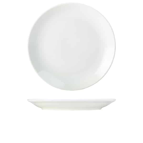Genware Porcelain Coupe Plate 30cm/ 12" - Pack of 6