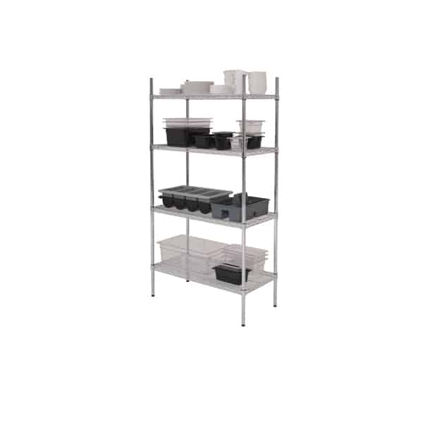 GenWare 4 Tier Wire Racking 91 x 45 x 183cm - Pack of 1