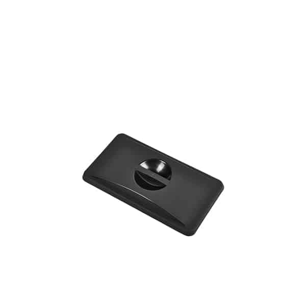 Black Closed Lid For Slim Recycling Bin - Pack of 1