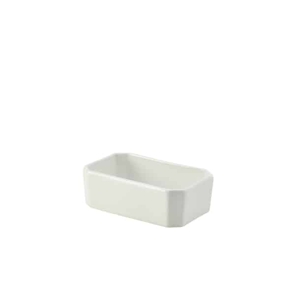 Genware Porcelain Sugar Packet Holder 12 x 7cm/ 4.75 x 2.75" - Pack of 6