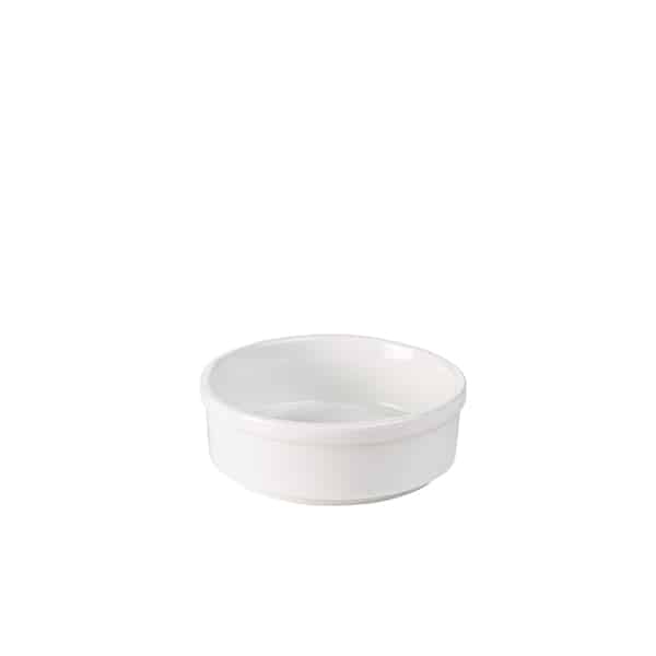 Genware Porcelain Round Dish 10cm/ 4" - Pack of 6