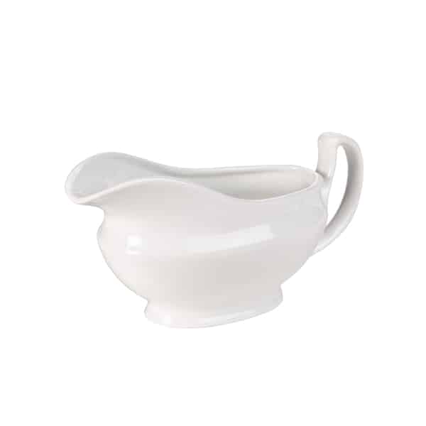 Genware Porcelain Sauce Boat 14cl/ 5oz - Pack of 6