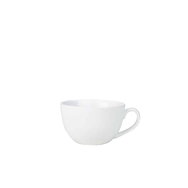 Genware Porcelain Bowl Shaped Cup 17.5cl/ 6oz - Pack of 6
