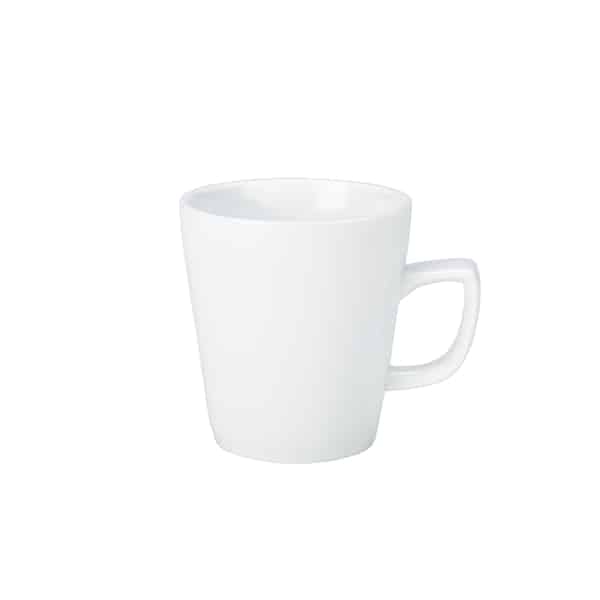 Genware Porcelain Compact Latte Mug 28.4cl/ 10oz - Pack of 6
