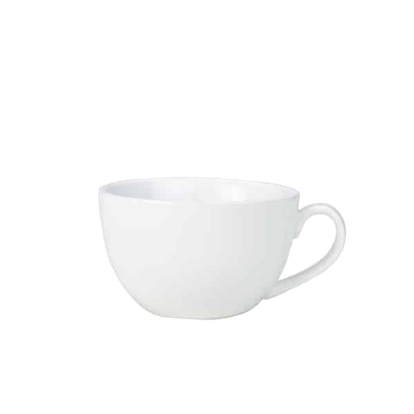 Genware Porcelain Bowl Shaped Cup 34cl/ 12oz - Pack of 6