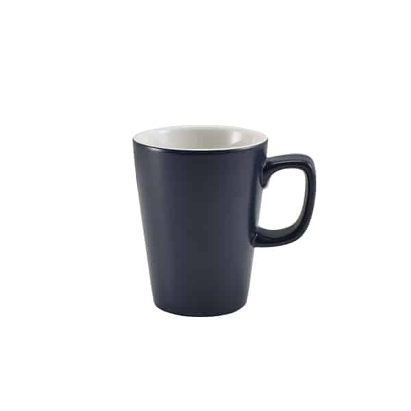 GenWare Porcelain Matt Blue Latte Mug 34cl/ 12oz - Pack of 6