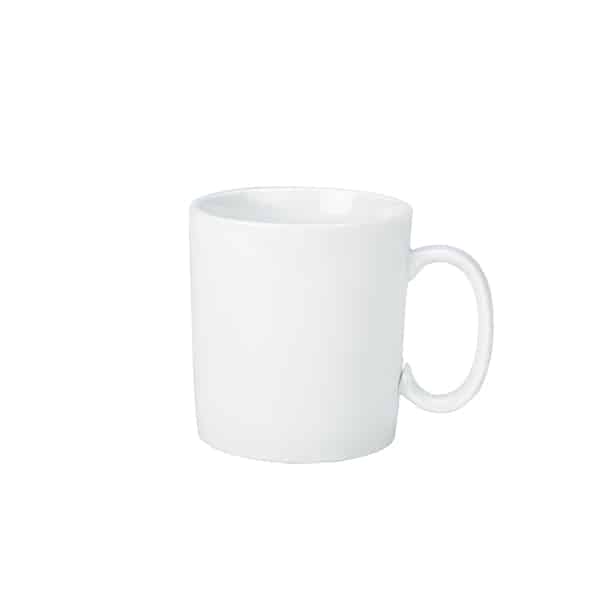 Genware Porcelain Straight Sided Mug 34cl/ 12oz - Pack of 6