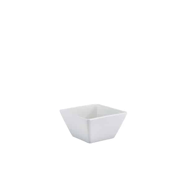 GenWare Porcelain Square Bowl 10.5cm/ 4" - Pack of 6
