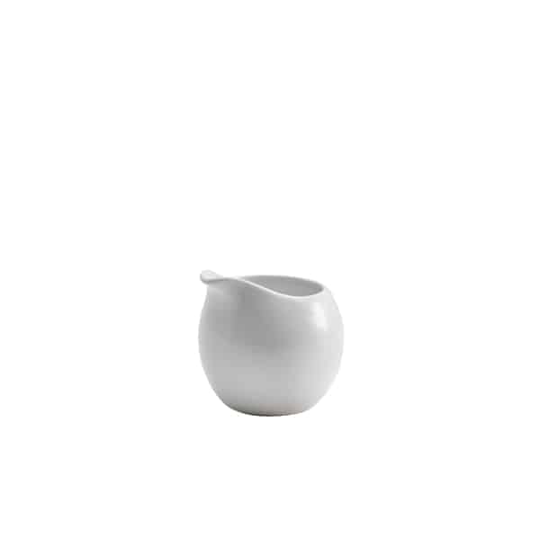 Genware Porcelain Milk Jug 8.5cl/ 3oz - Pack of 12