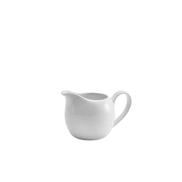 Genware Porcelain Milk Jug 14cl/ 5oz - Pack of 6