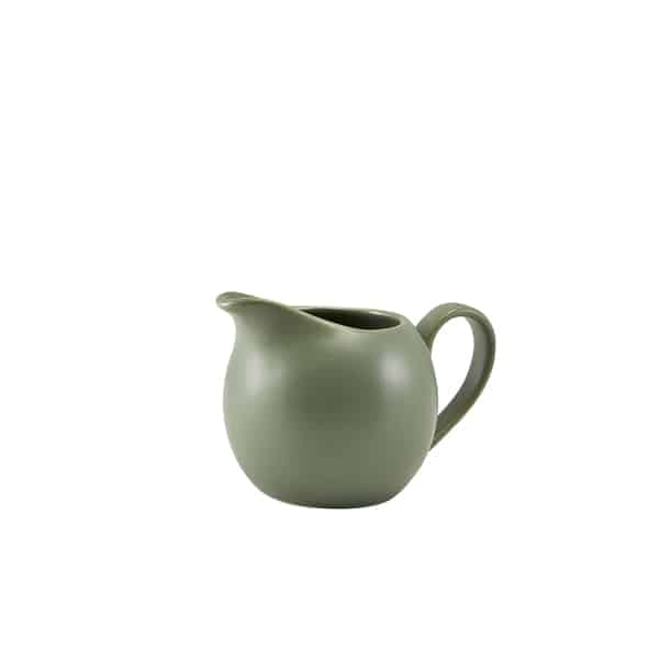 GenWare Porcelain Matt Sage Jug 14cl/ 5oz - Pack of 6