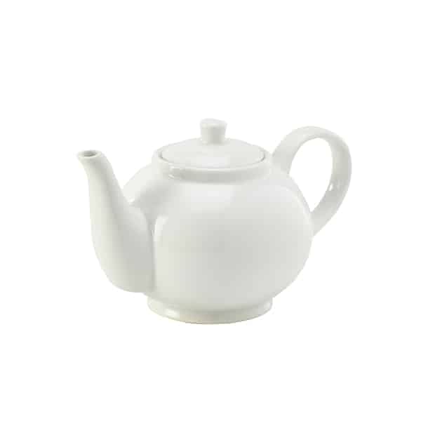 Genware Porcelain Teapot 45cl/ 15.75oz - Pack of 6
