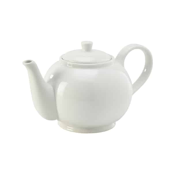 Genware Porcelain Teapot 85cl/ 30oz - Pack of 6