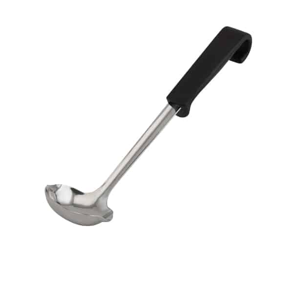 Genware Plastic Handle Sauce Ladle Black - Pack of 1