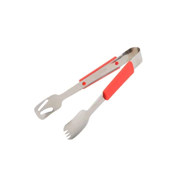 Genware Plastic Handle Buffet Tongs Red - Pack of 1
